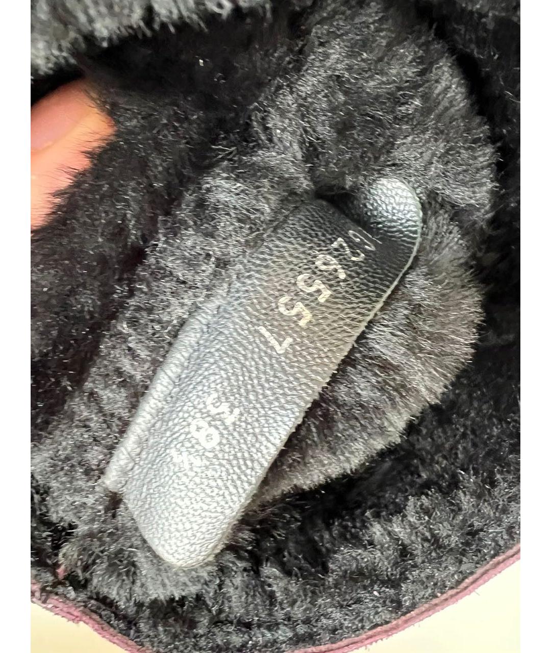 CHANEL Бордовые замшевые ботинки, фото 4