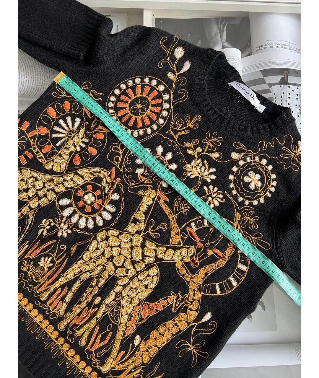 CHRISTIAN DIOR Черный джемпер / свитер, фото 3