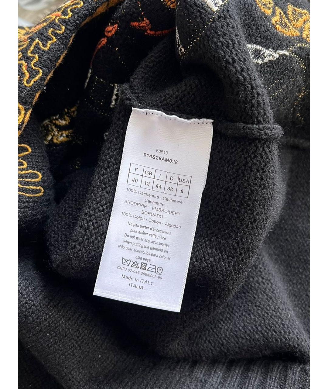 CHRISTIAN DIOR Черный джемпер / свитер, фото 6