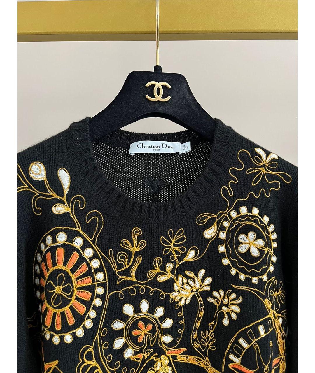 CHRISTIAN DIOR Черный джемпер / свитер, фото 7