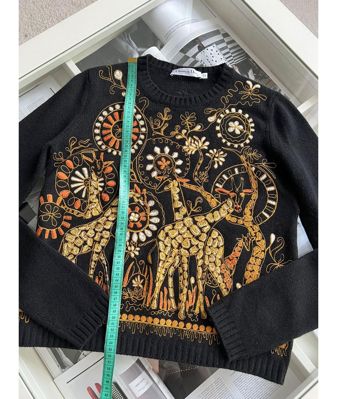 CHRISTIAN DIOR Черный джемпер / свитер, фото 2