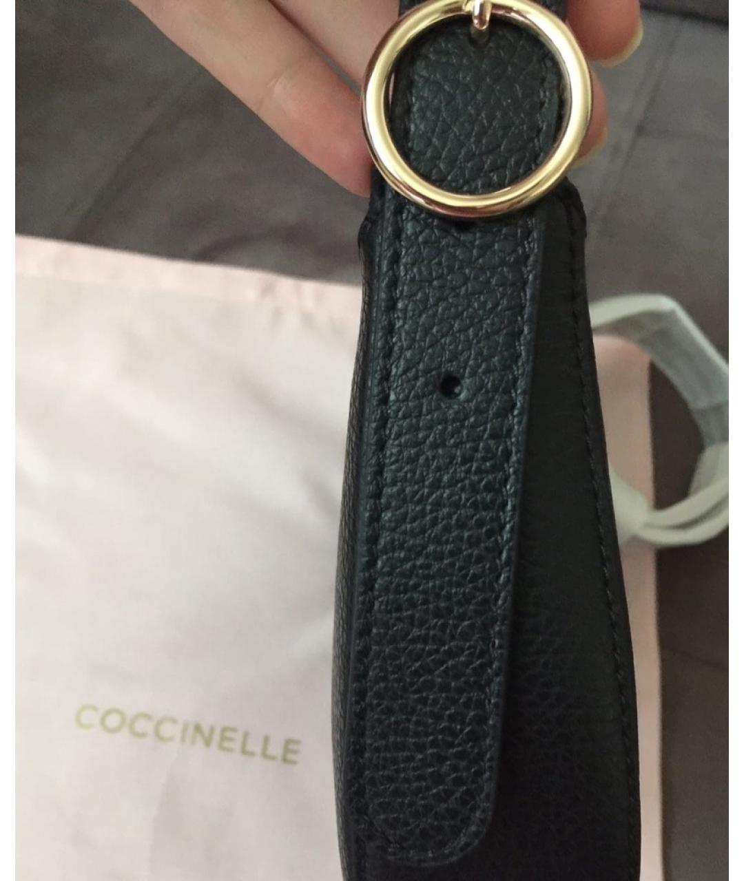 COCCINELLE Черная кожаная сумка через плечо, фото 5