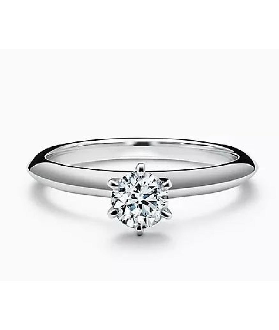 TIFFANY&CO Серебряное платиновое кольцо, фото 9