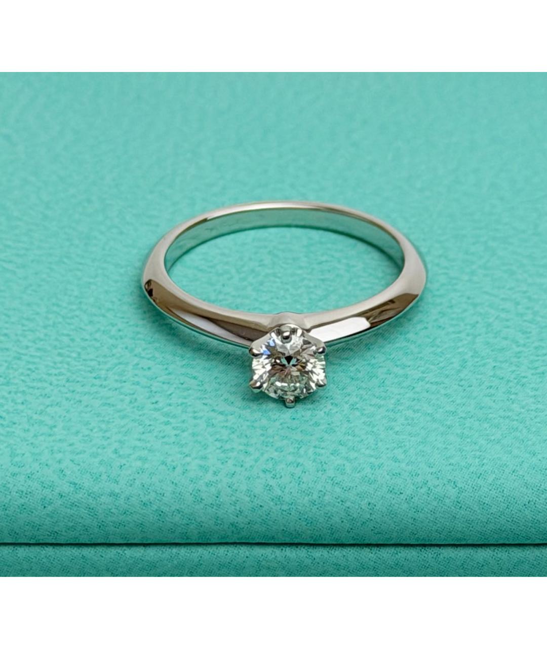 TIFFANY&CO Серебряное платиновое кольцо, фото 6