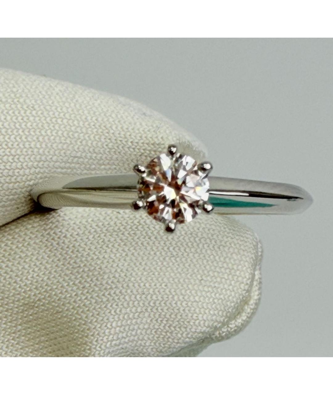 TIFFANY&CO Серебряное платиновое кольцо, фото 7