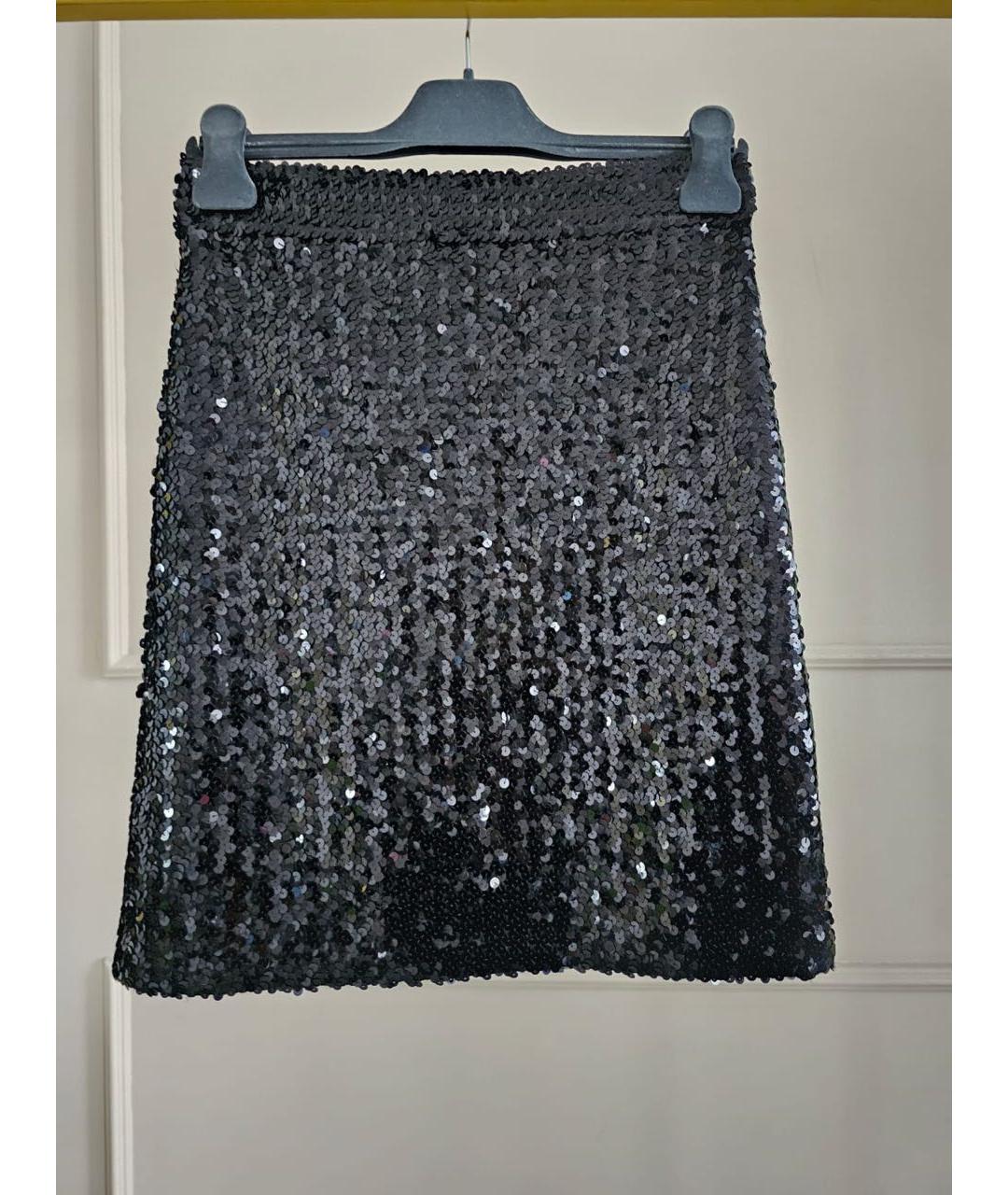 GUCCI Черная юбка мини, фото 2