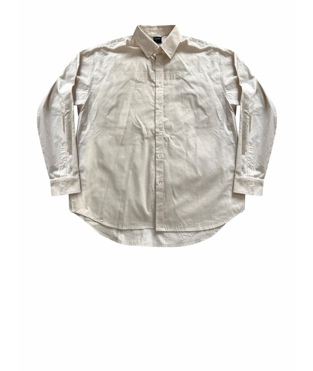 VETEMENTS Бежевая кэжуал рубашка, фото 1