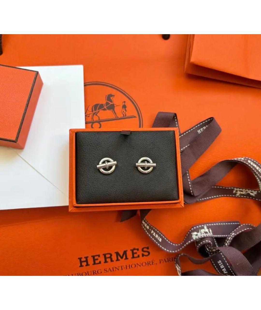 HERMES Серебряные серебряные серьги, фото 2