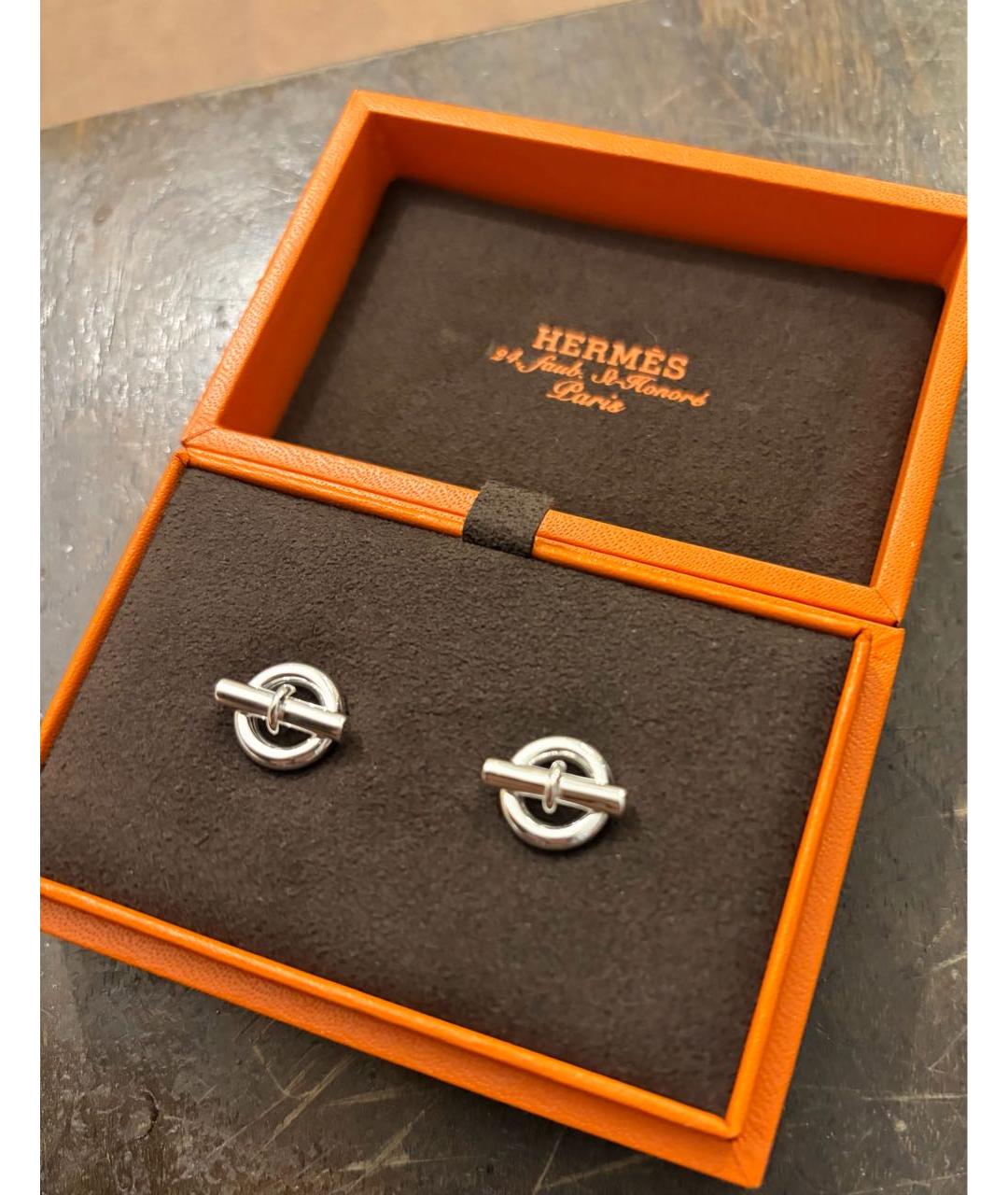HERMES Серебряные серебряные серьги, фото 4
