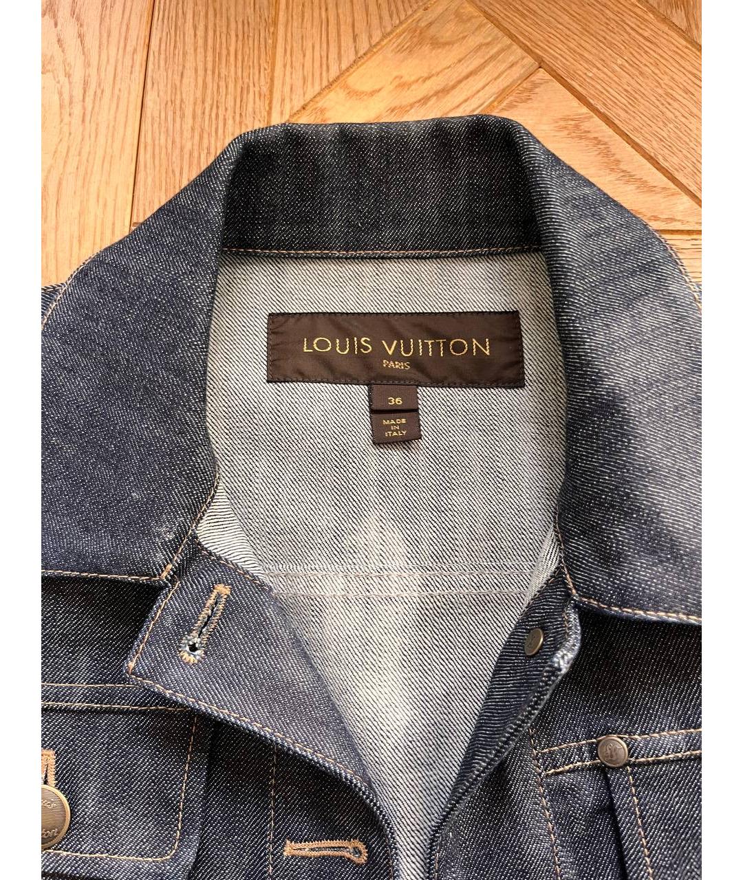 LOUIS VUITTON Синий деним жакет/пиджак, фото 3