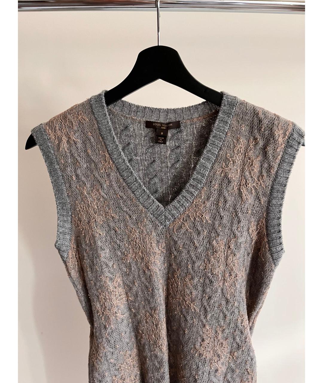 LOUIS VUITTON Мульти шерстяное повседневное платье, фото 4