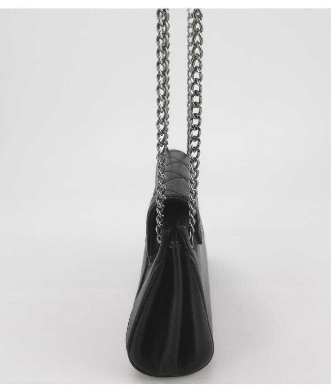 CHANEL Черная кожаная сумка с короткими ручками, фото 2