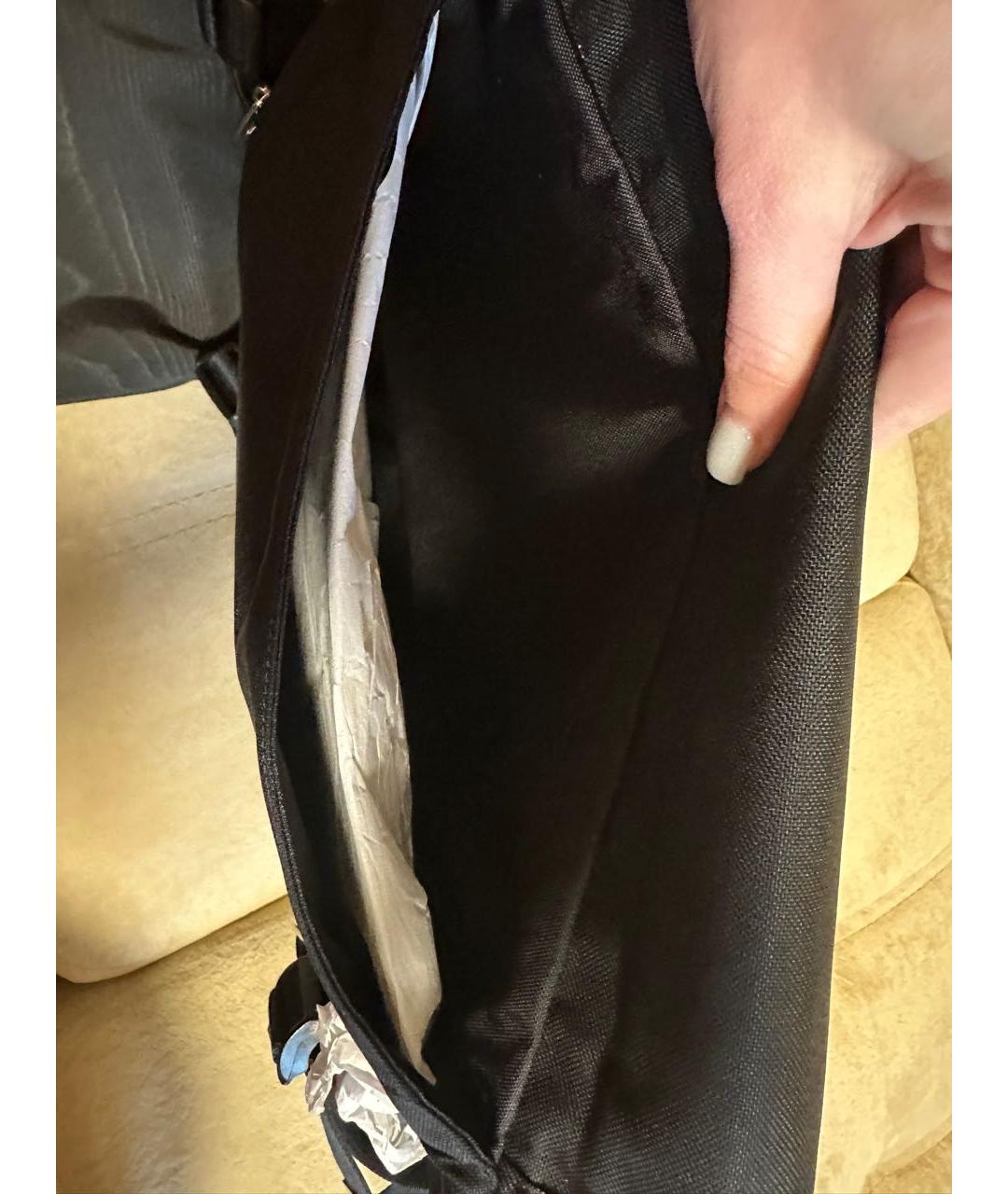 CELINE Черная тканевая сумка через плечо, фото 5