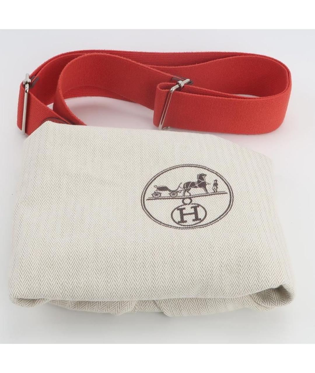 HERMES Розовая кожаная сумка через плечо, фото 3