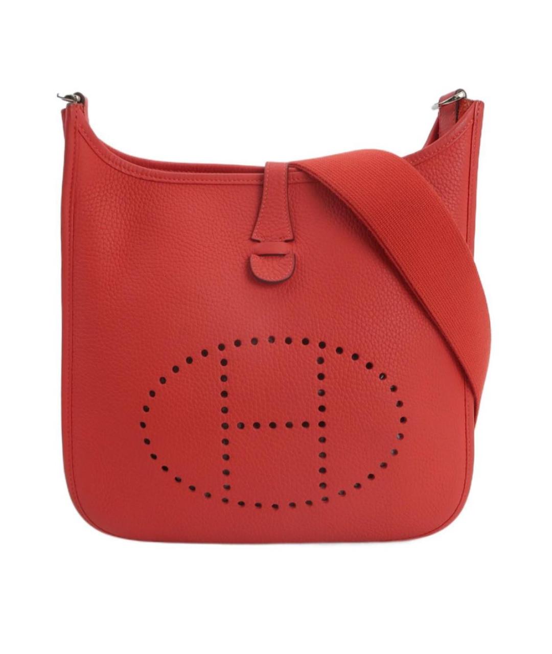 HERMES Розовая кожаная сумка через плечо, фото 9