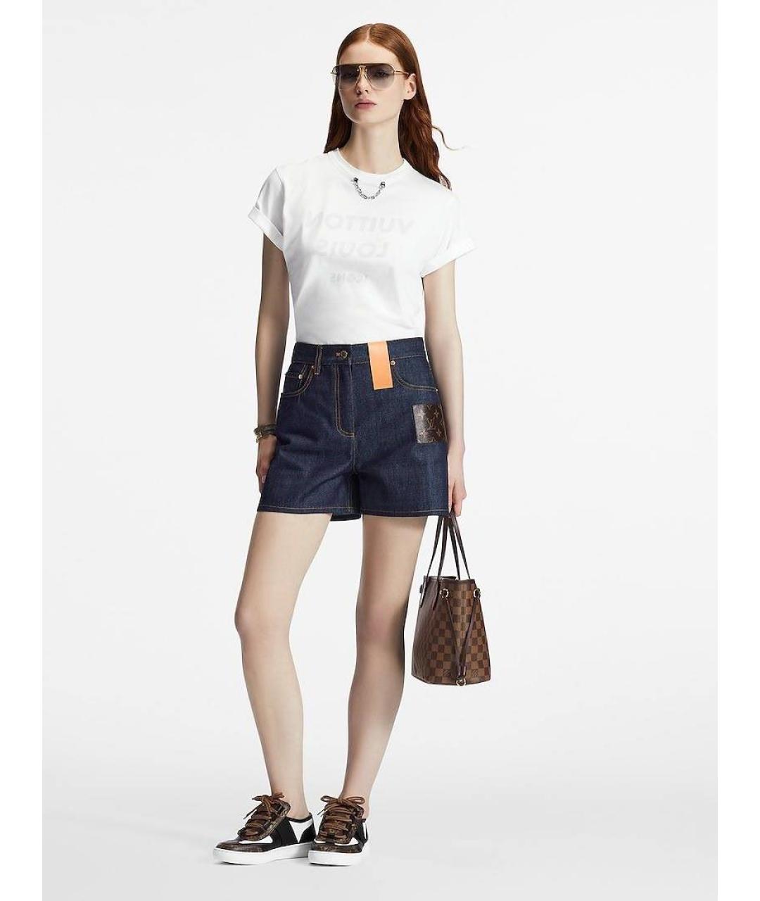 LOUIS VUITTON Белая хлопковая футболка, фото 9