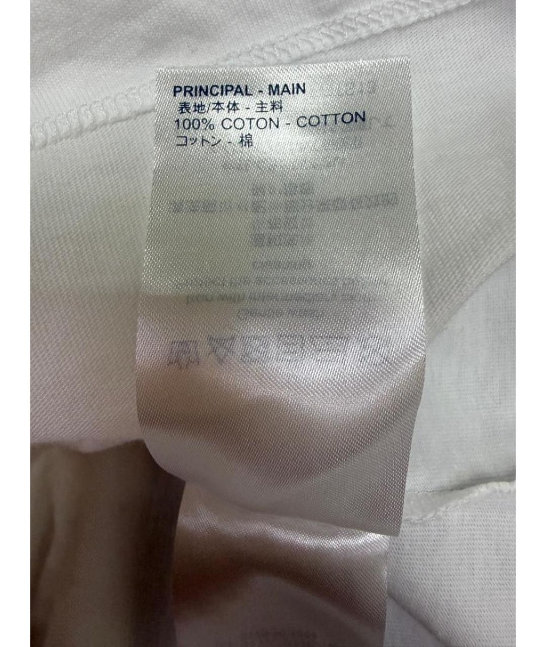 LOUIS VUITTON Белая хлопковая футболка, фото 6