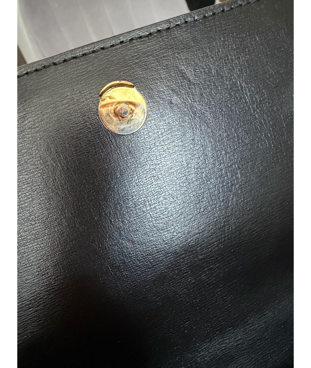 SAINT LAURENT Черная кожаная сумка через плечо, фото 7