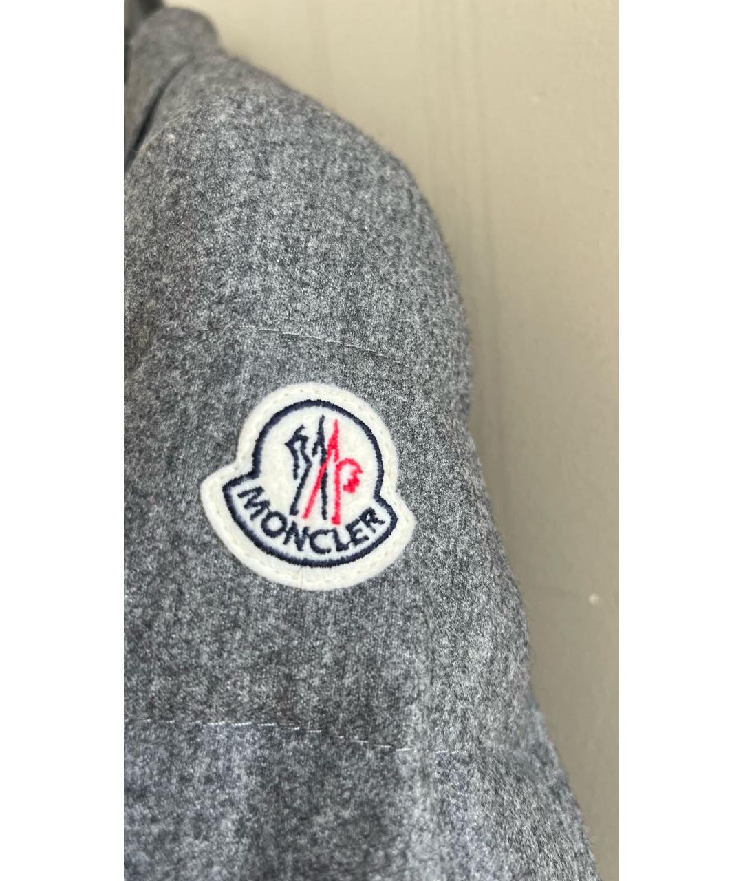 MONCLER Антрацитовая шерстяная куртка, фото 5