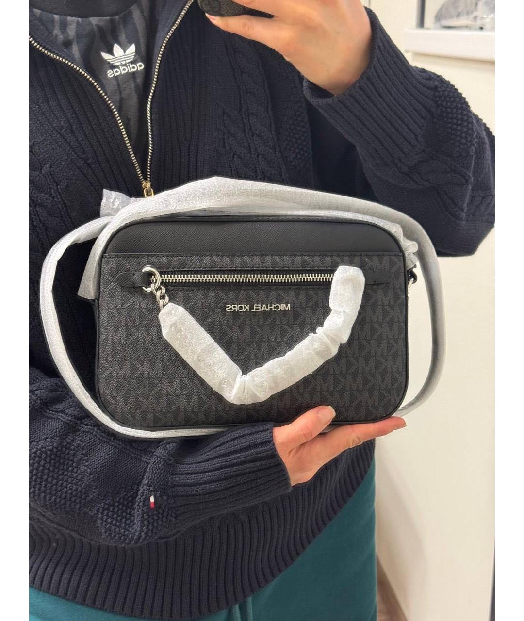 MICHAEL KORS Антрацитовая сумка через плечо, фото 3