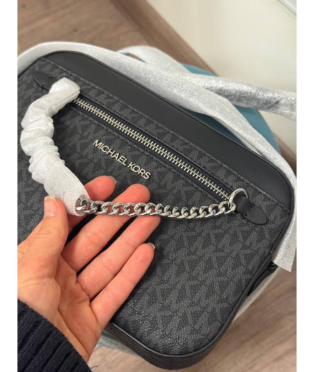 MICHAEL KORS Антрацитовая сумка через плечо, фото 2