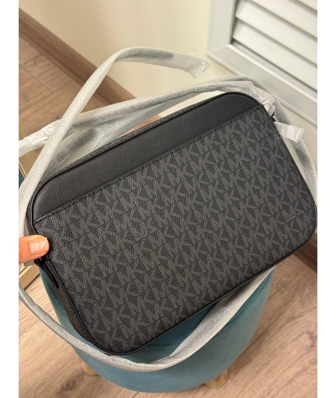 MICHAEL KORS Антрацитовая сумка через плечо, фото 4