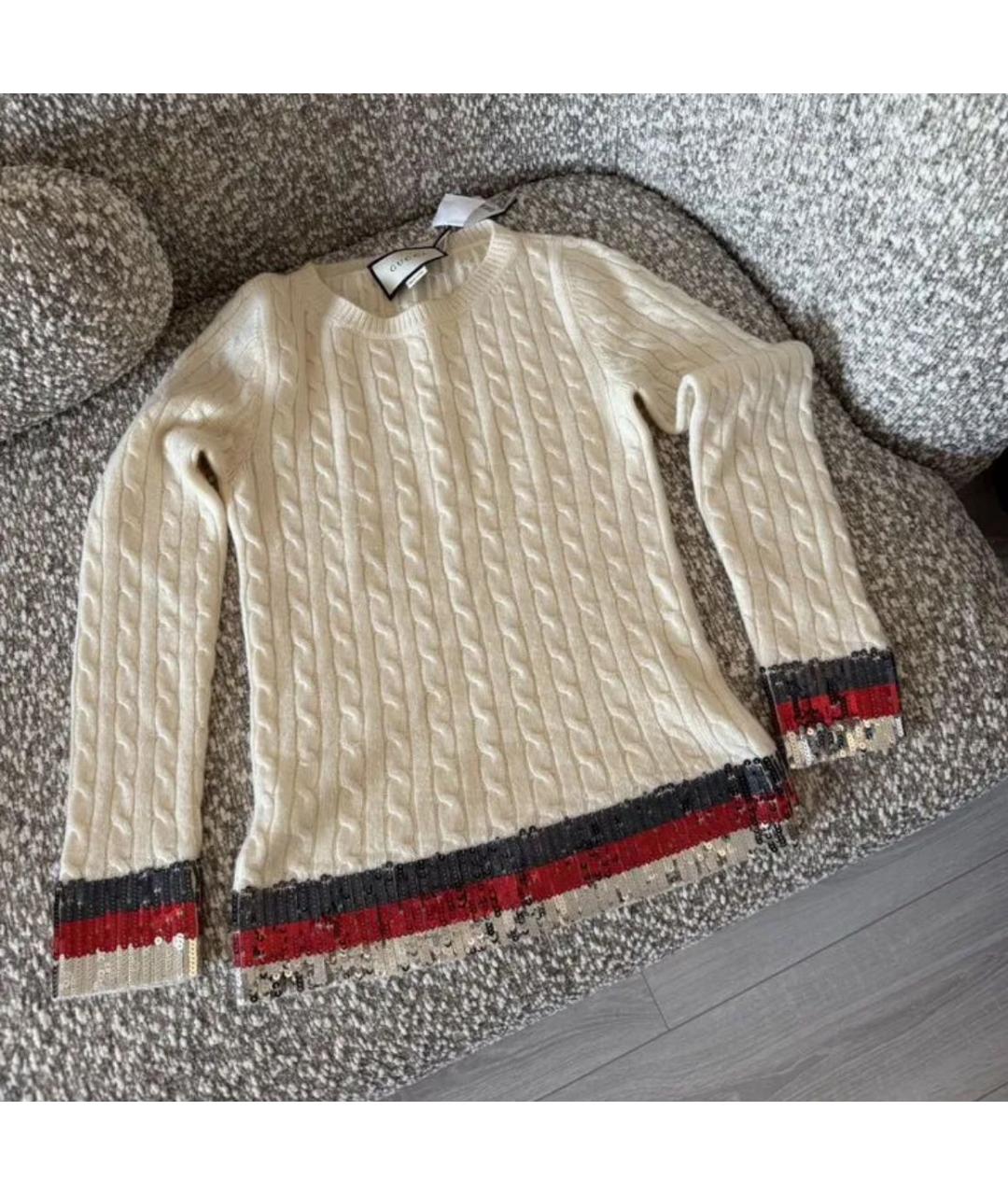 GUCCI Бежевый джемпер / свитер, фото 5