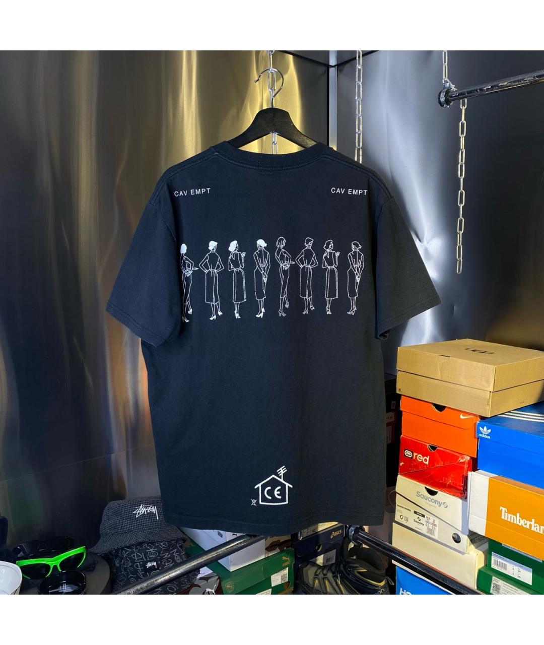 CAV EMPT Черная хлопковая футболка, фото 2