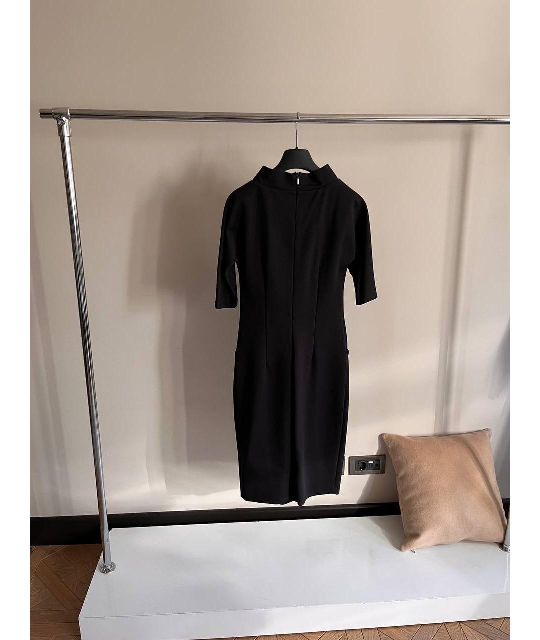 MAX MARA Черное полиамидовое повседневное платье, фото 2