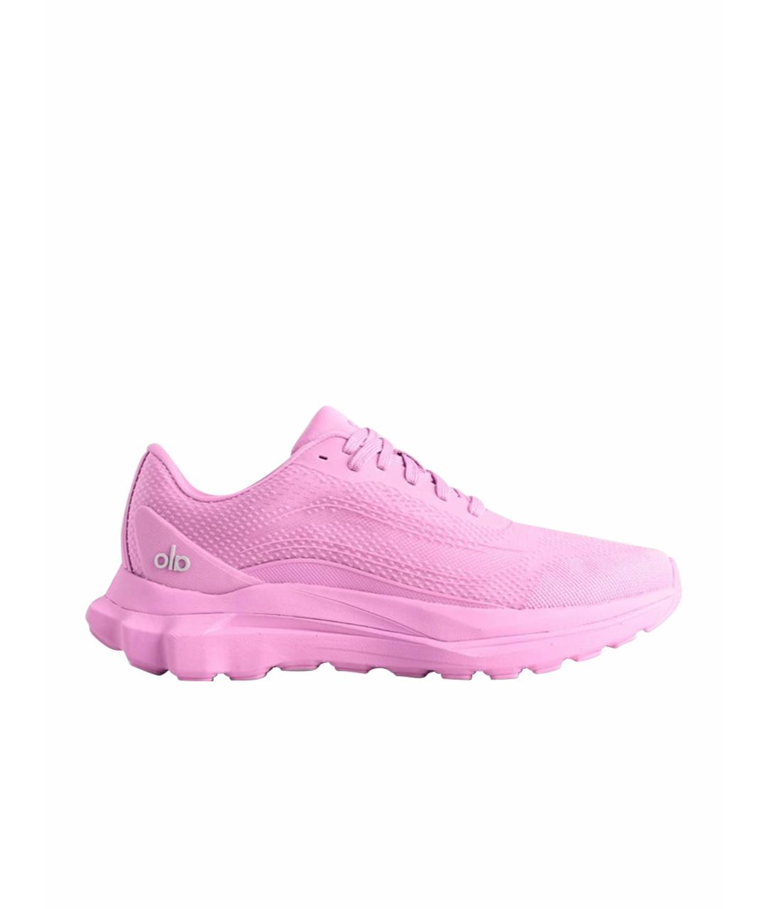 ALO YOGA Розовые текстильные кроссовки, фото 1