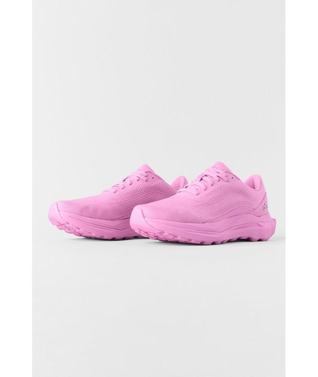 ALO YOGA Розовые текстильные кроссовки, фото 2