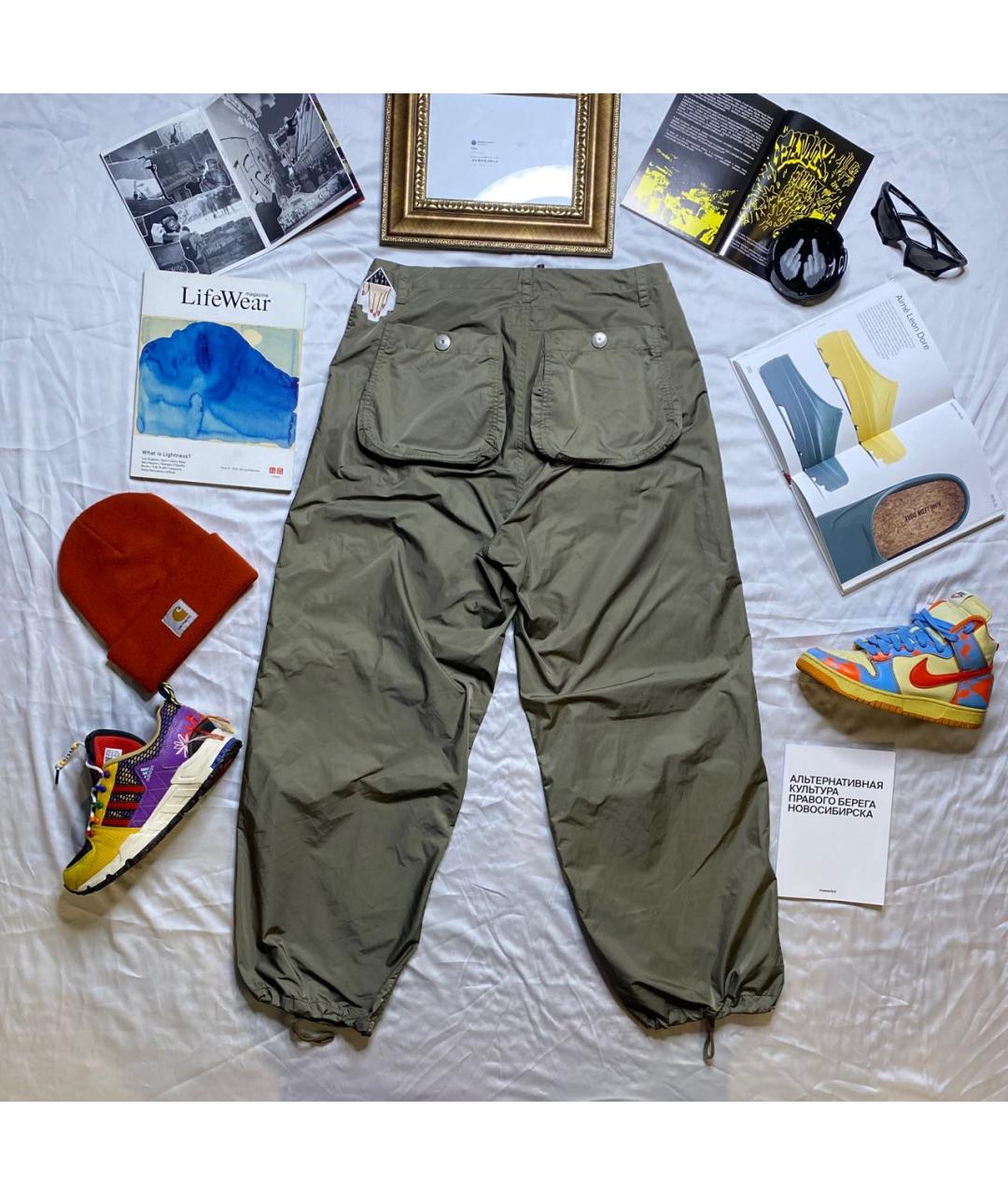 CAV EMPT Хаки полиэстеровые повседневные брюки, фото 3