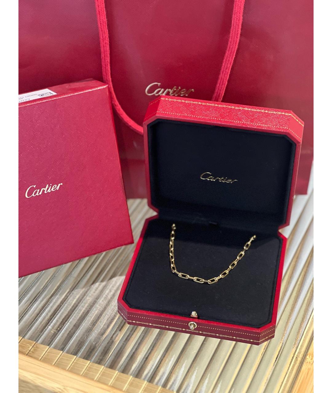 CARTIER Золотое колье из желтого золота, фото 2