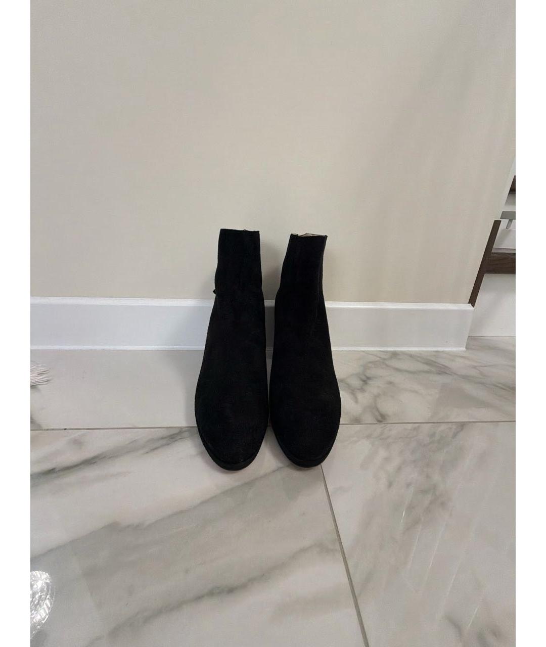 STUART WEITZMAN Черные замшевые ботильоны, фото 2