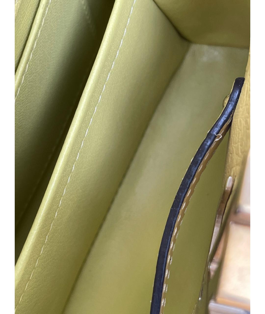 LOUIS VUITTON Желтая сумка тоут из экзотической кожи, фото 6