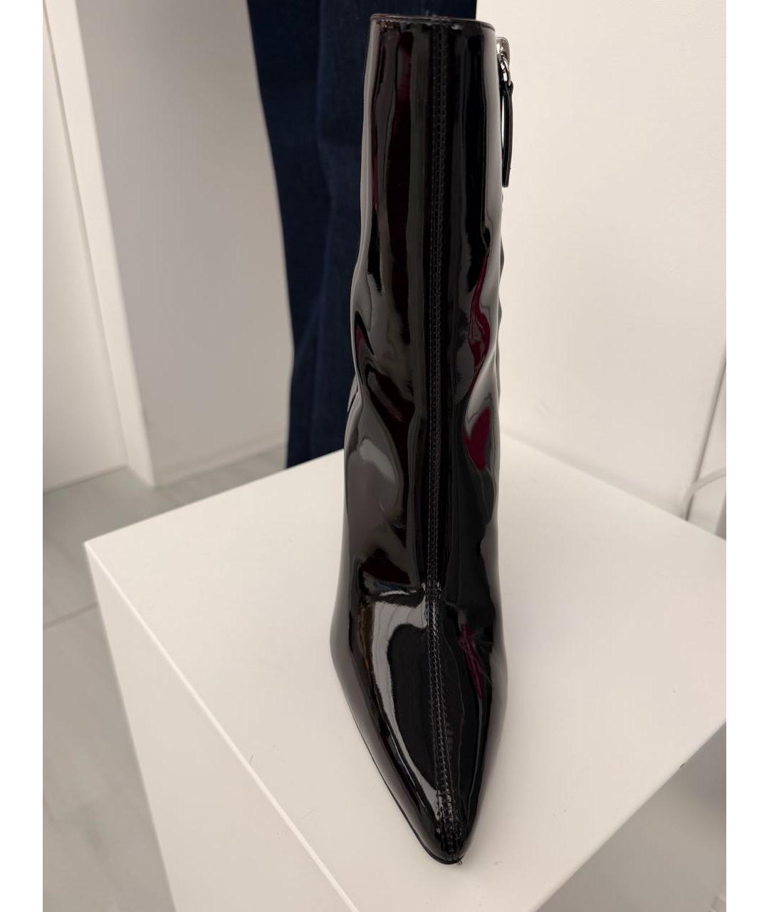 GIUSEPPE ZANOTTI DESIGN Черные ботильоны из лакированной кожи, фото 2