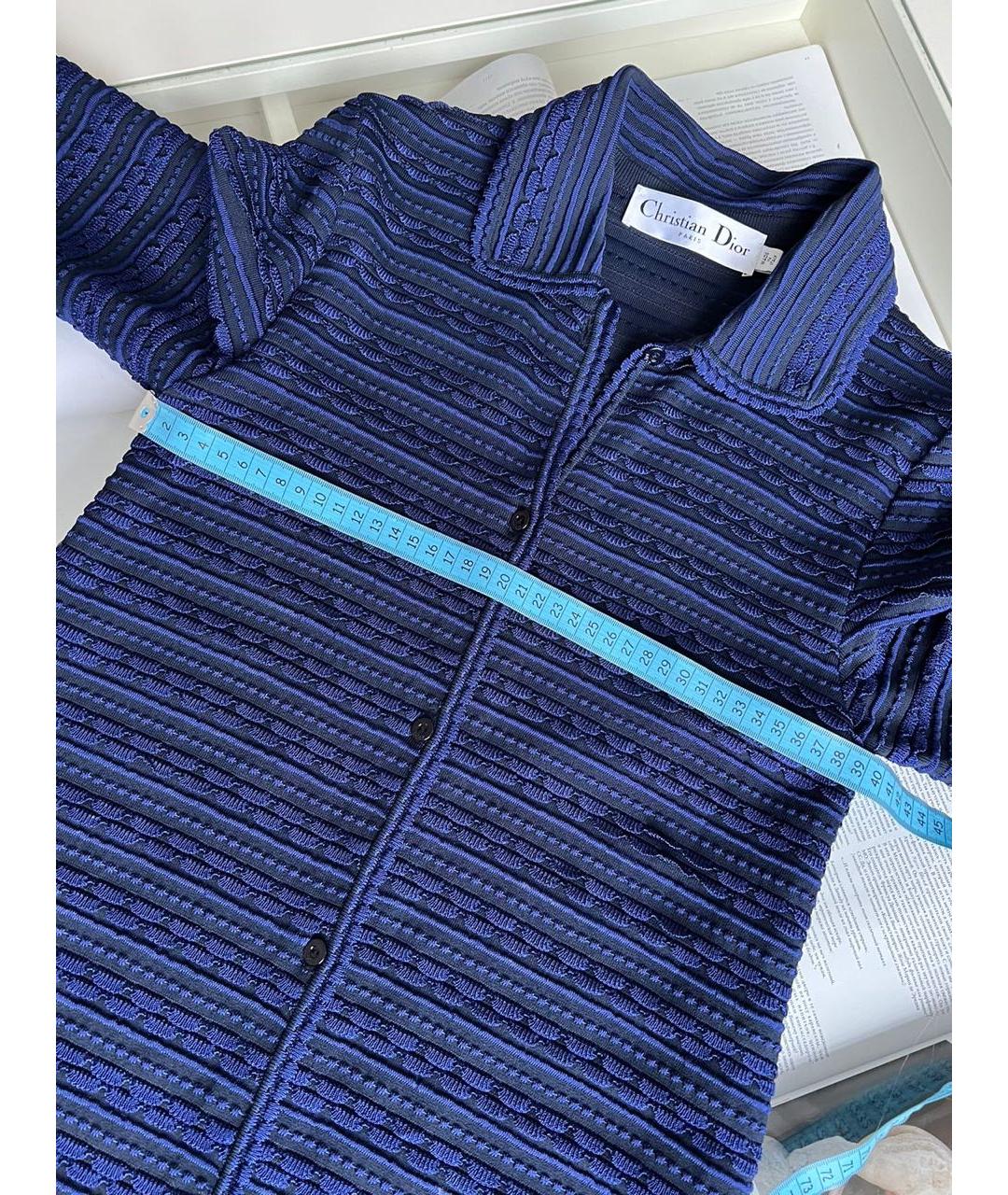 CHRISTIAN DIOR Темно-синий кардиган, фото 6