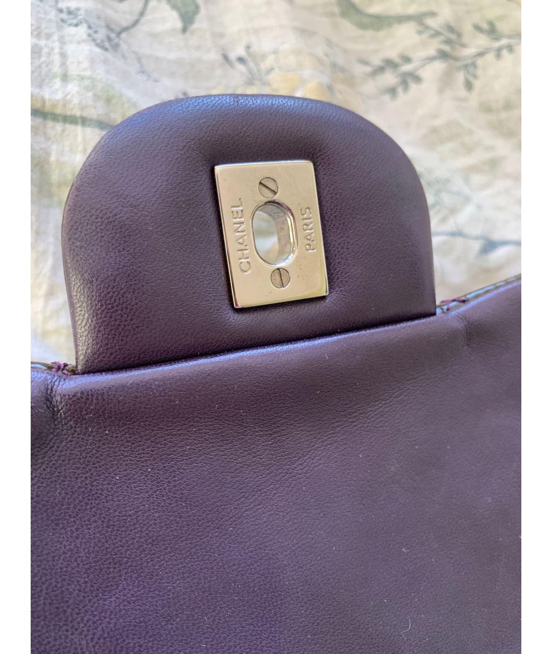 CHANEL Бордовая сумка через плечо из лакированной кожи, фото 5