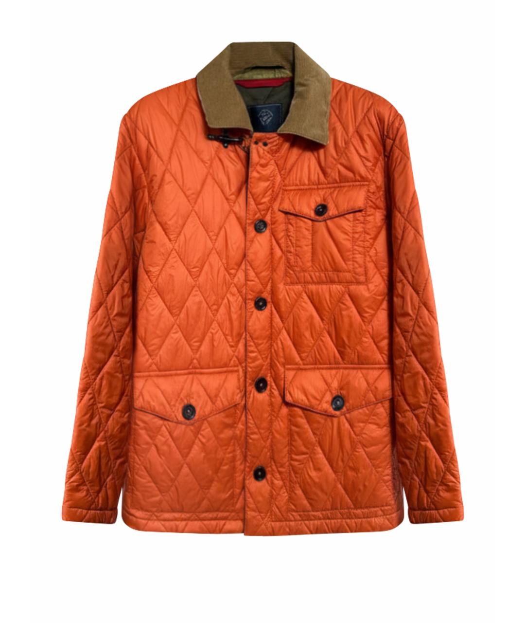 FAY Оранжевая полиэстеровая куртка, фото 1