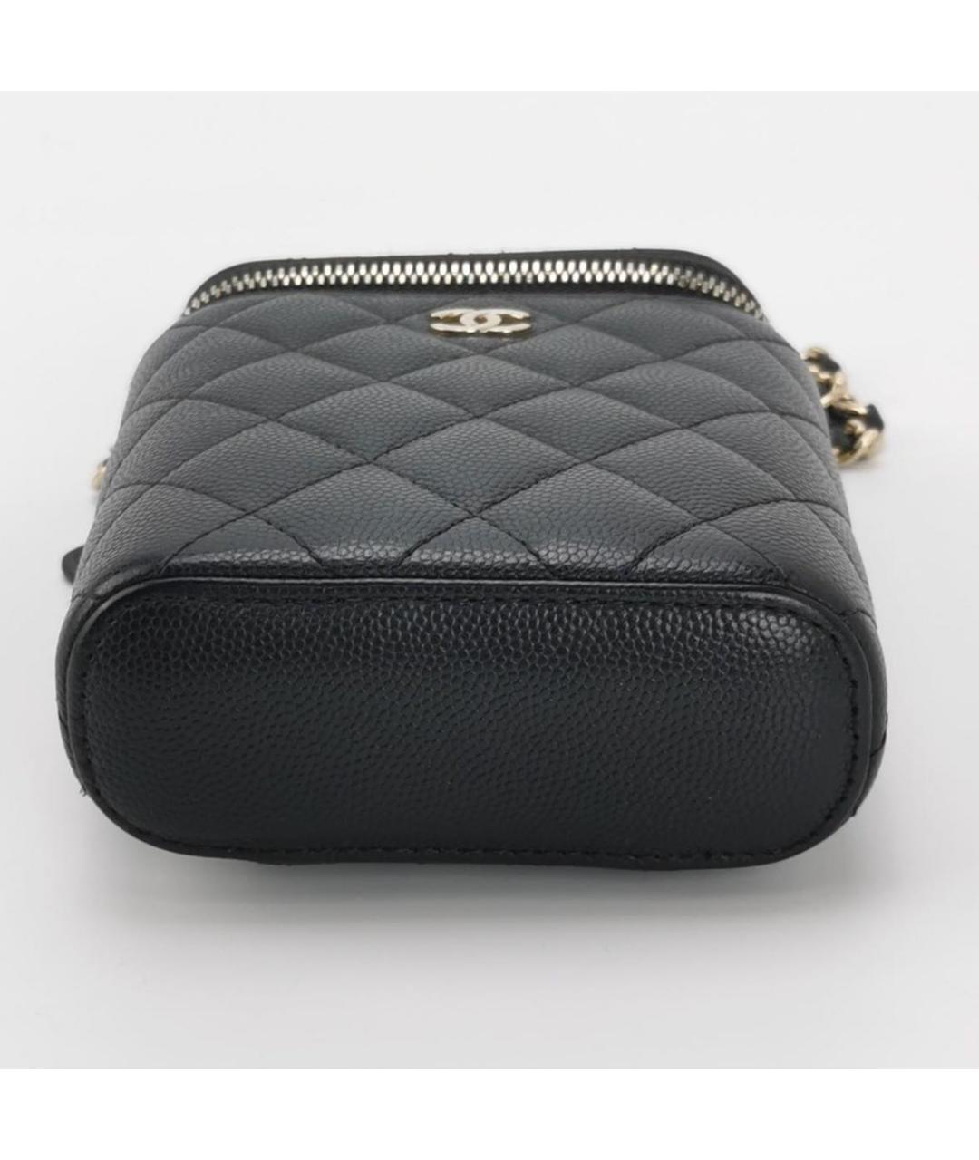 CHANEL Черная кожаная сумка через плечо, фото 2