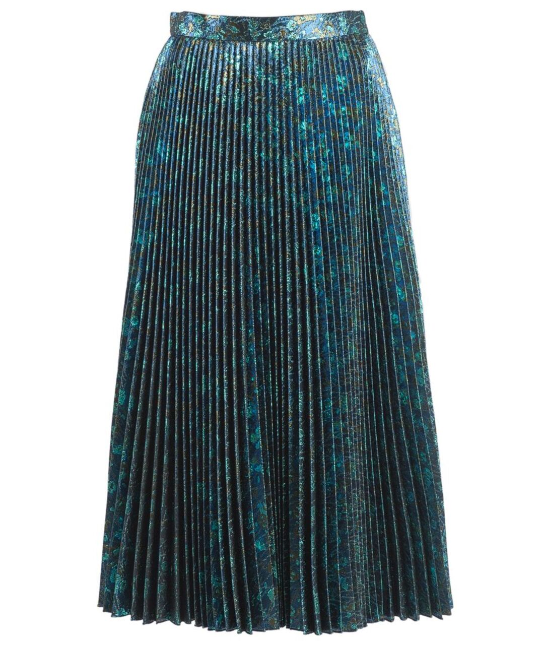 PRADA Синяя полиэстеровая юбка миди, фото 1