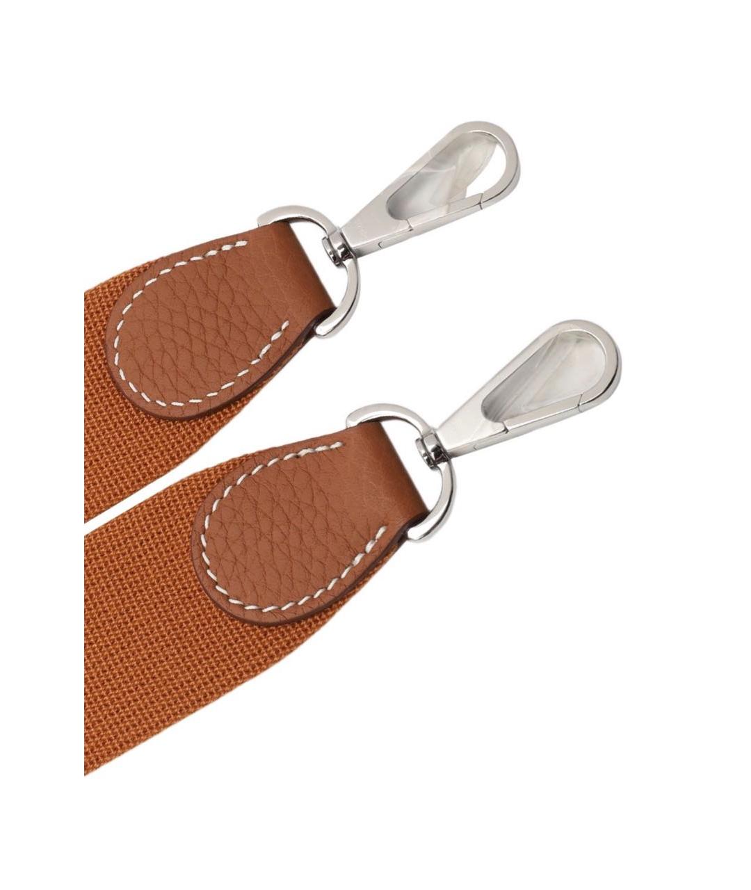 HERMES Коричневая кожаная сумка через плечо, фото 6