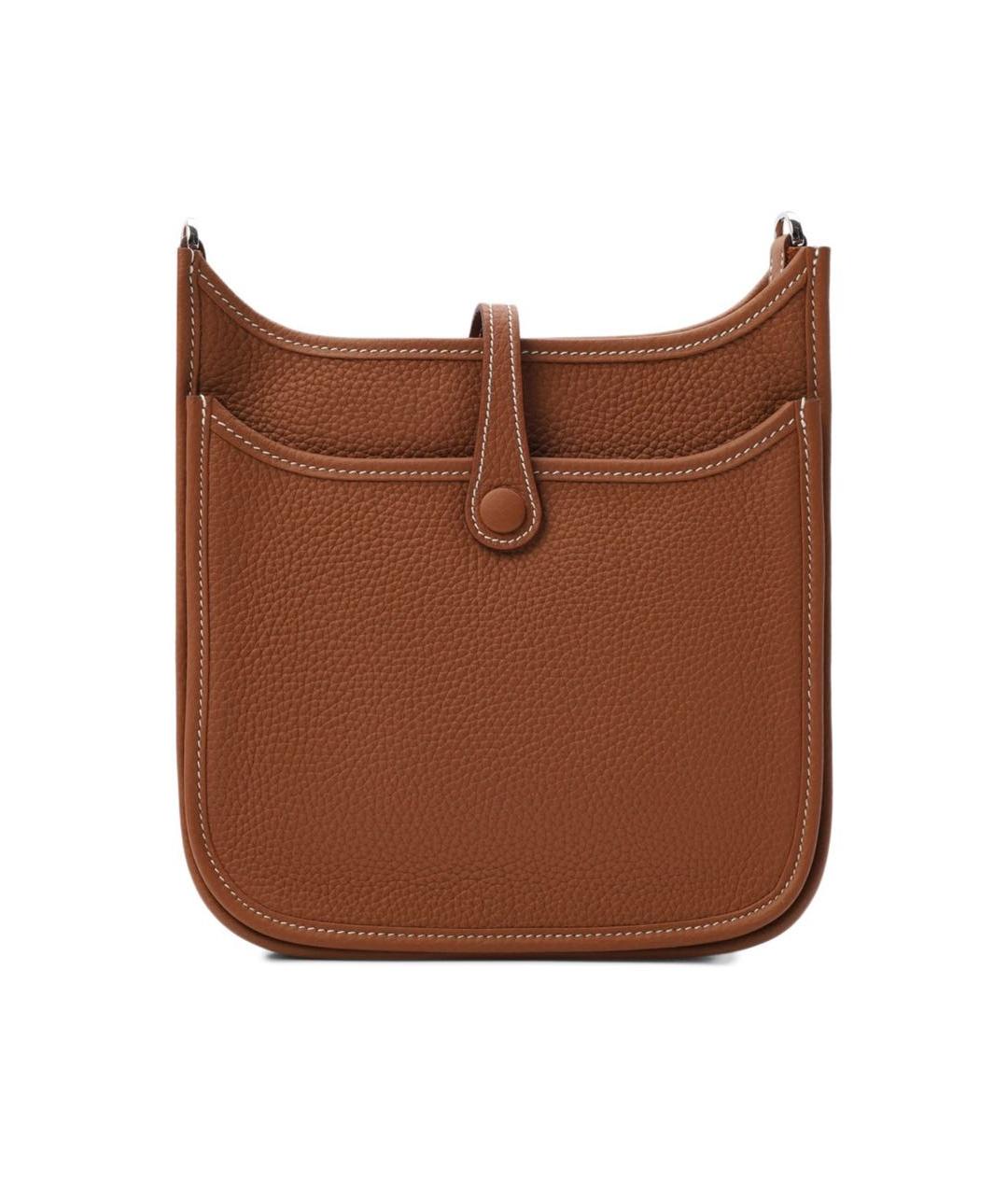 HERMES Коричневая кожаная сумка через плечо, фото 2