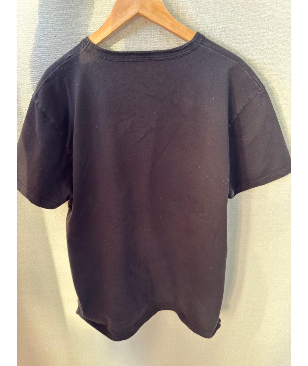 ALEXANDER MCQUEEN Черная хлопковая футболка, фото 2