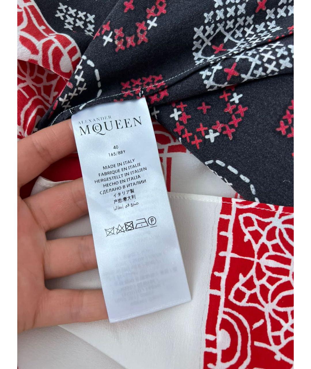 ALEXANDER MCQUEEN Красное повседневное платье, фото 6