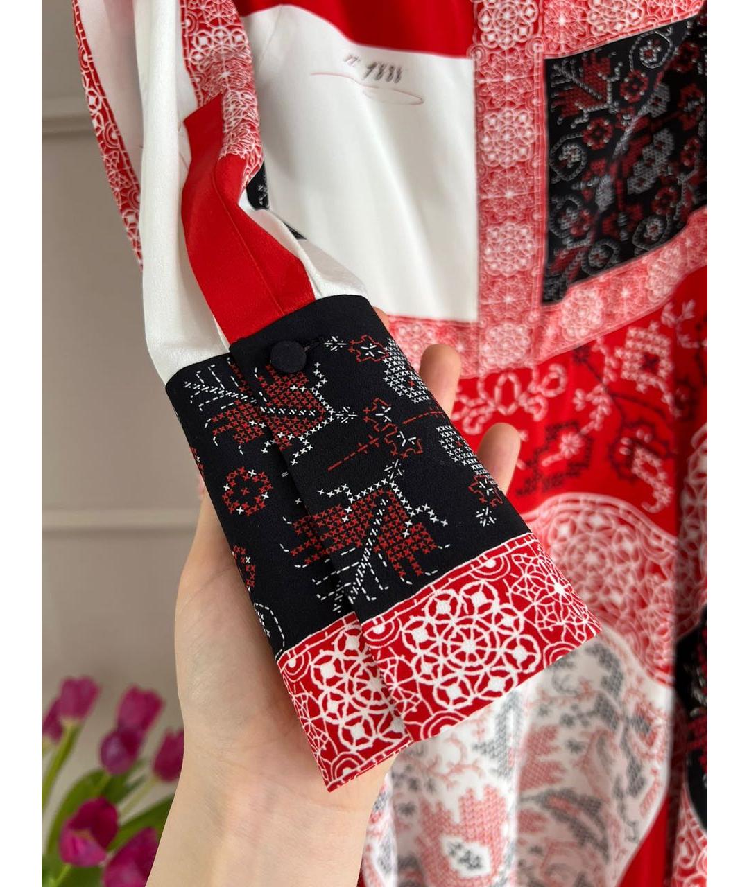 ALEXANDER MCQUEEN Красное повседневное платье, фото 4