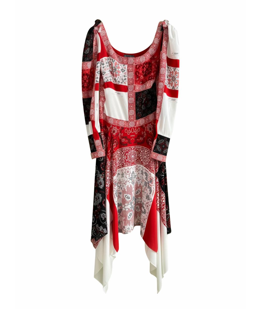 ALEXANDER MCQUEEN Красное повседневное платье, фото 1