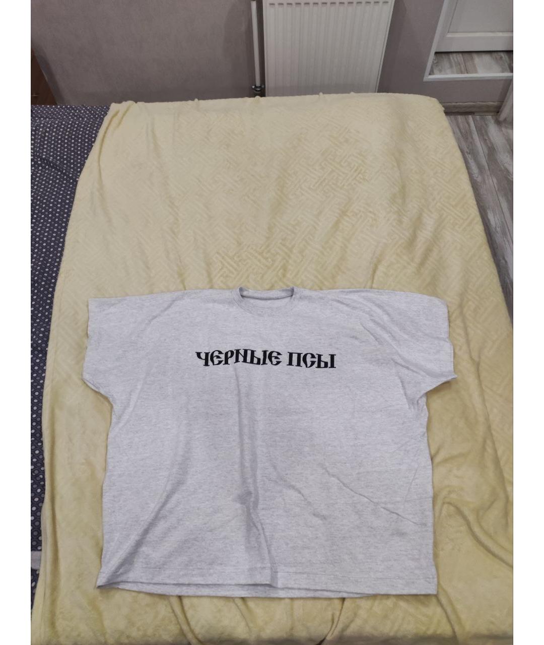 ADIDAS YEEZY Серая хлопковая футболка, фото 5