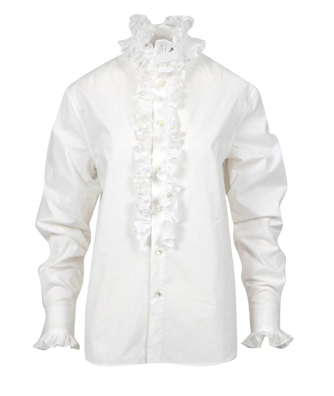 PHILOSOPHY DI LORENZO SERAFINI Белая хлопковая блузы, фото 1