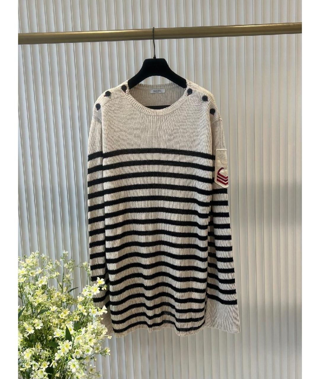 VALENTINO Бежевый вискозный джемпер / свитер, фото 9